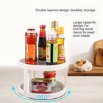 Rotating Multi-Functional Spice Rack Organizer (Two-Tier)
