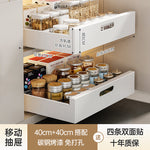 Pull-Out Storage Rack for Kitchen Drawer Organizer