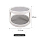 Gray and white double layer